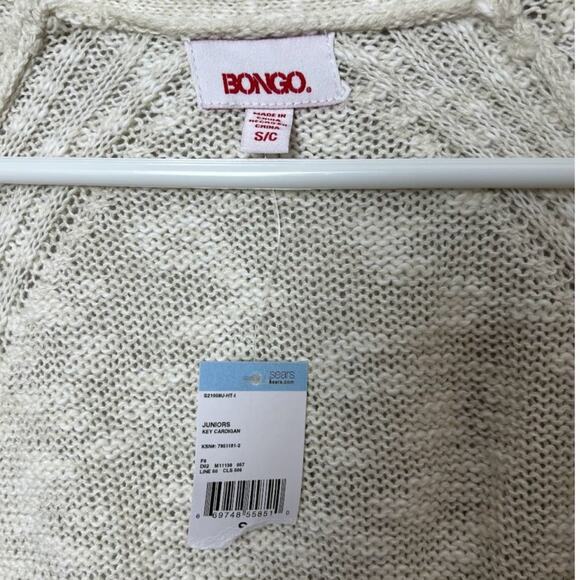 Bongo Women's Duster Cardigan Sweater Off White / Size Small - Picture 3 of 3